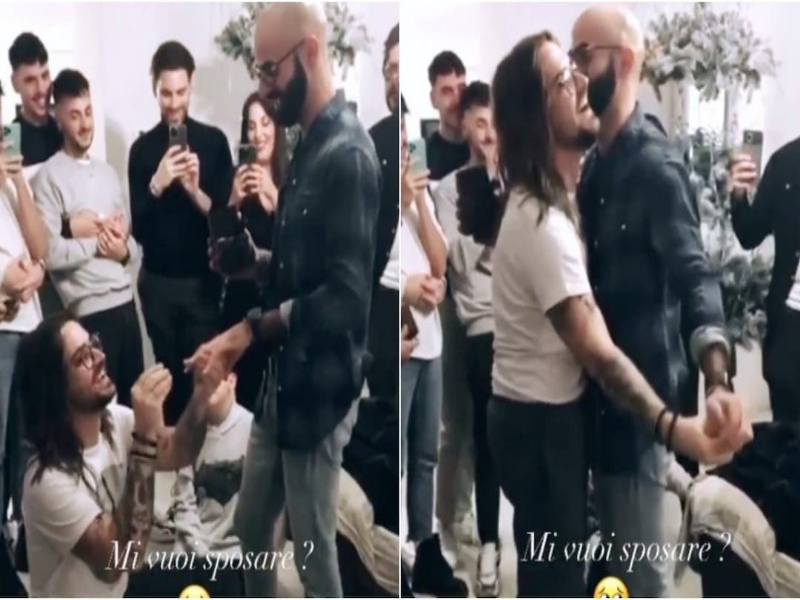 Valerio Scanu fa coming out e si sposa, la proposta in ginocchio al suo Luigi