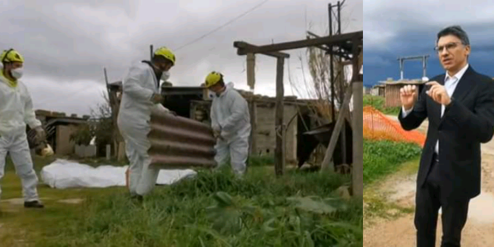 Cabras, iniziata la demolizione dell’ecomostro di Punta Pirastu