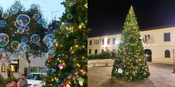 Inaugurato l’albero di Natale a Sarroch