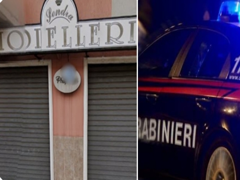 Selargius, ladro solitario tenta la rapina in gioielleria ma scappa a mani vuote