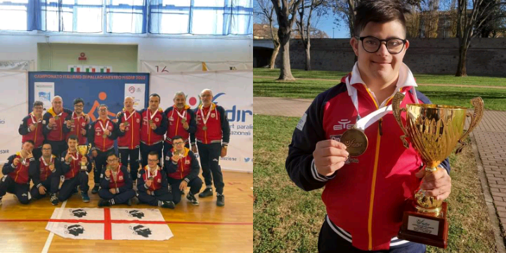 Serramanna, una medaglia di bronzo per Giacomo Etzi al campionato italiano FISDIR di Basket