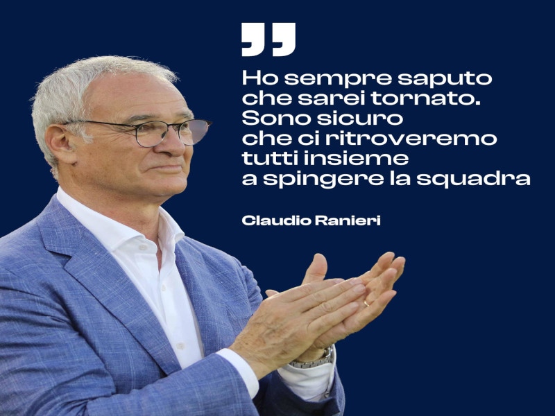 Claudio Ranieri: “Torno a Cagliari, l’ho sempre saputo e ora lottiamo tutti insieme”