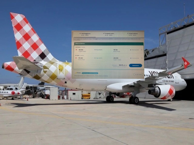 Salasso aerei da Elmas, anche 663 euro per andata e ritorno da Roma: per le feste ne servono quasi 300