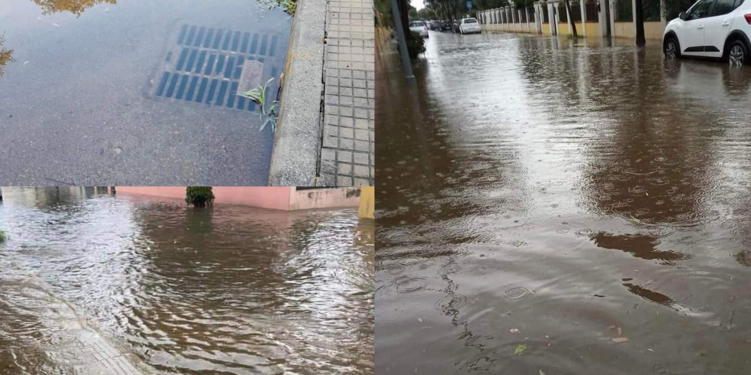 Capoterra, poche ore di pioggia e le caditoie vanno in tilt: via Linosa e l’intero quartiere allagato