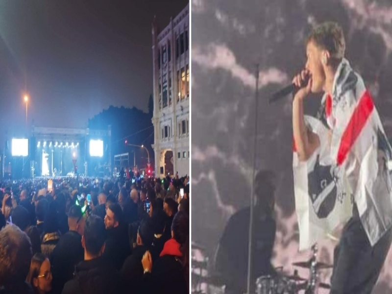 Blanco riaccende il Capodanno a Cagliari, in 25mila nel Largo per brindare al 2023