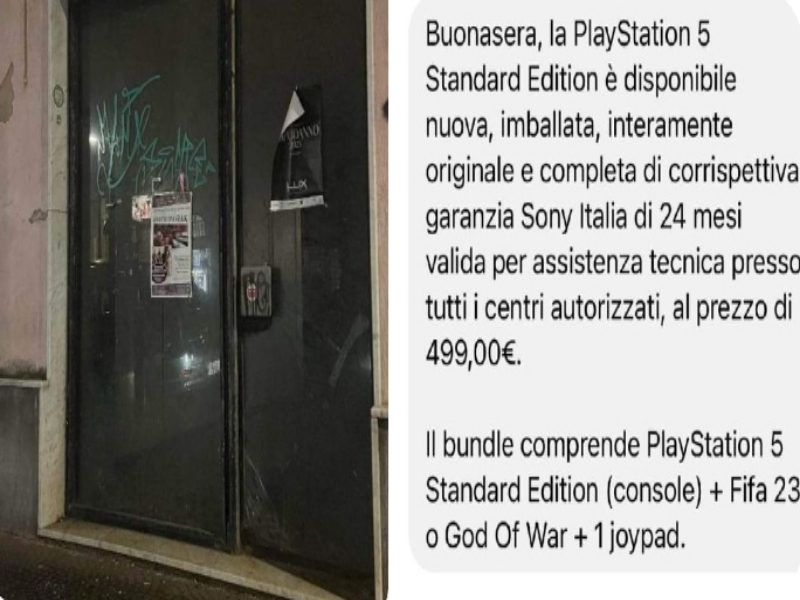 Vuole comprare una PlayStation ma il negozio a Oristano non esiste: “Attenzione alle truffe sul web”