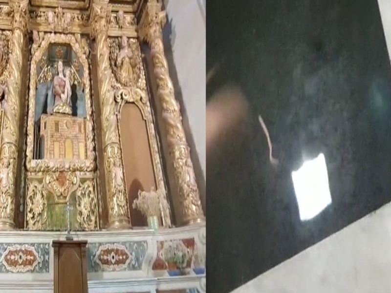 Cagliari, esplode un tubo e l’acqua invade la chiesa di Santa Chiara: travolto e danneggiato l’altare del ‘500