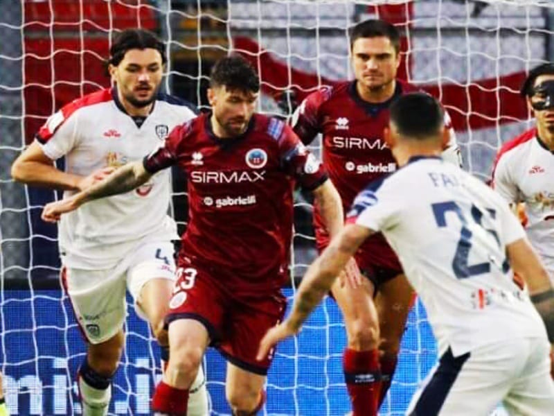 Cittadella-Cagliari 0-0, la squadra di Ranieri non passa e stenta contro i veneti in dieci per 35 minuti