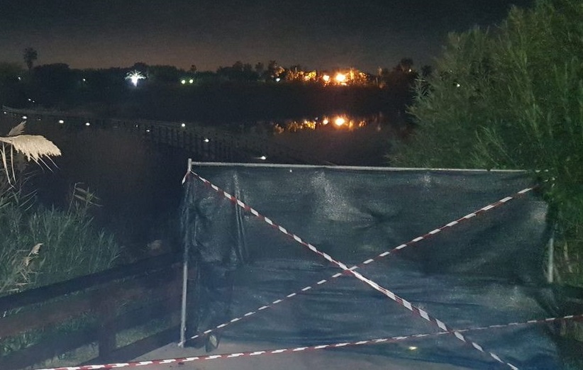 Cagliari, sbarrato il ponte del parco di Terramaini: “Verifica sulla sicurezza dopo la bufera”