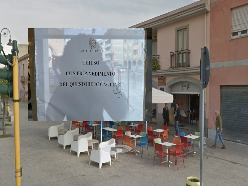Quartu, il questore sbarra il bar Sa Prazza in piazza Santa Maria