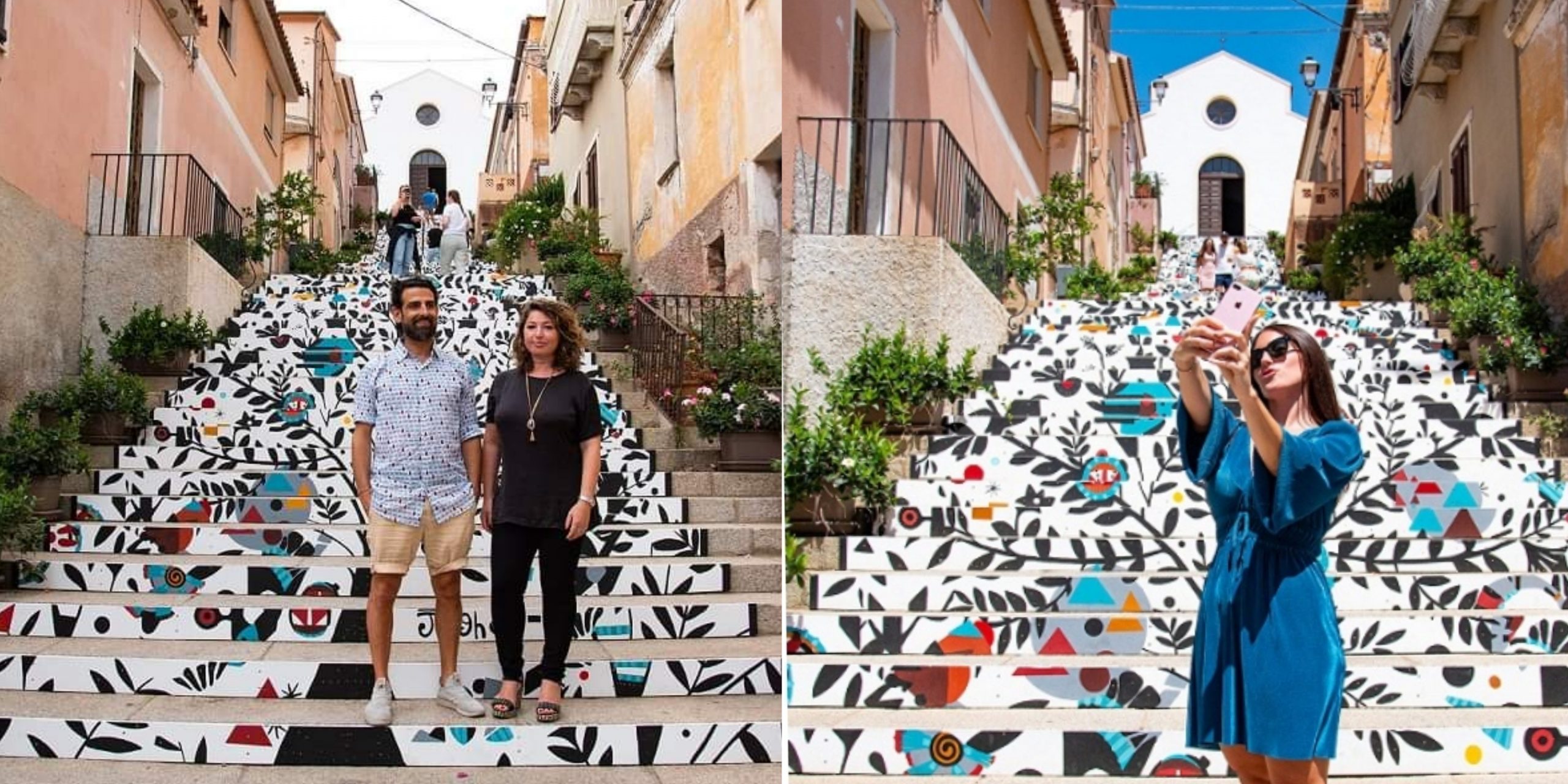 Arzachena, sarà ancora Giorgio Casu a dipingere la scalinata più rappresentativa