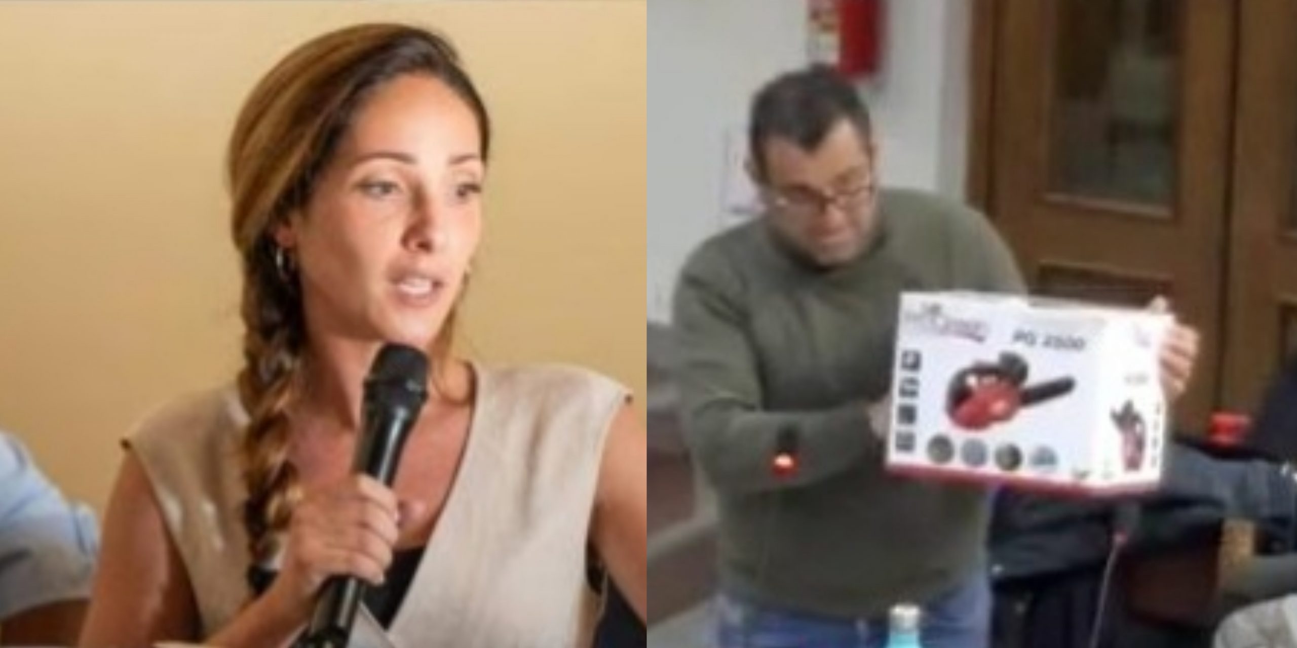 Sestu, una motosega in regalo all’assessora: “Si devono tagliare tutti gli alberi del territorio?”