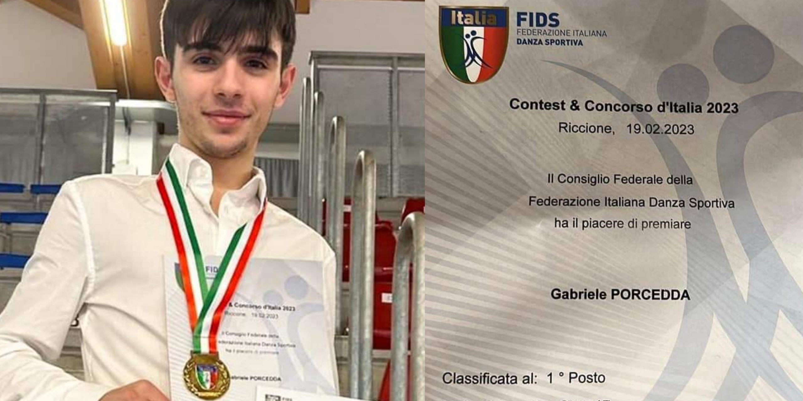 Gabriele Porcedda conquista la medaglia d’oro come campione italiano assoluto Jazz Dance 17
