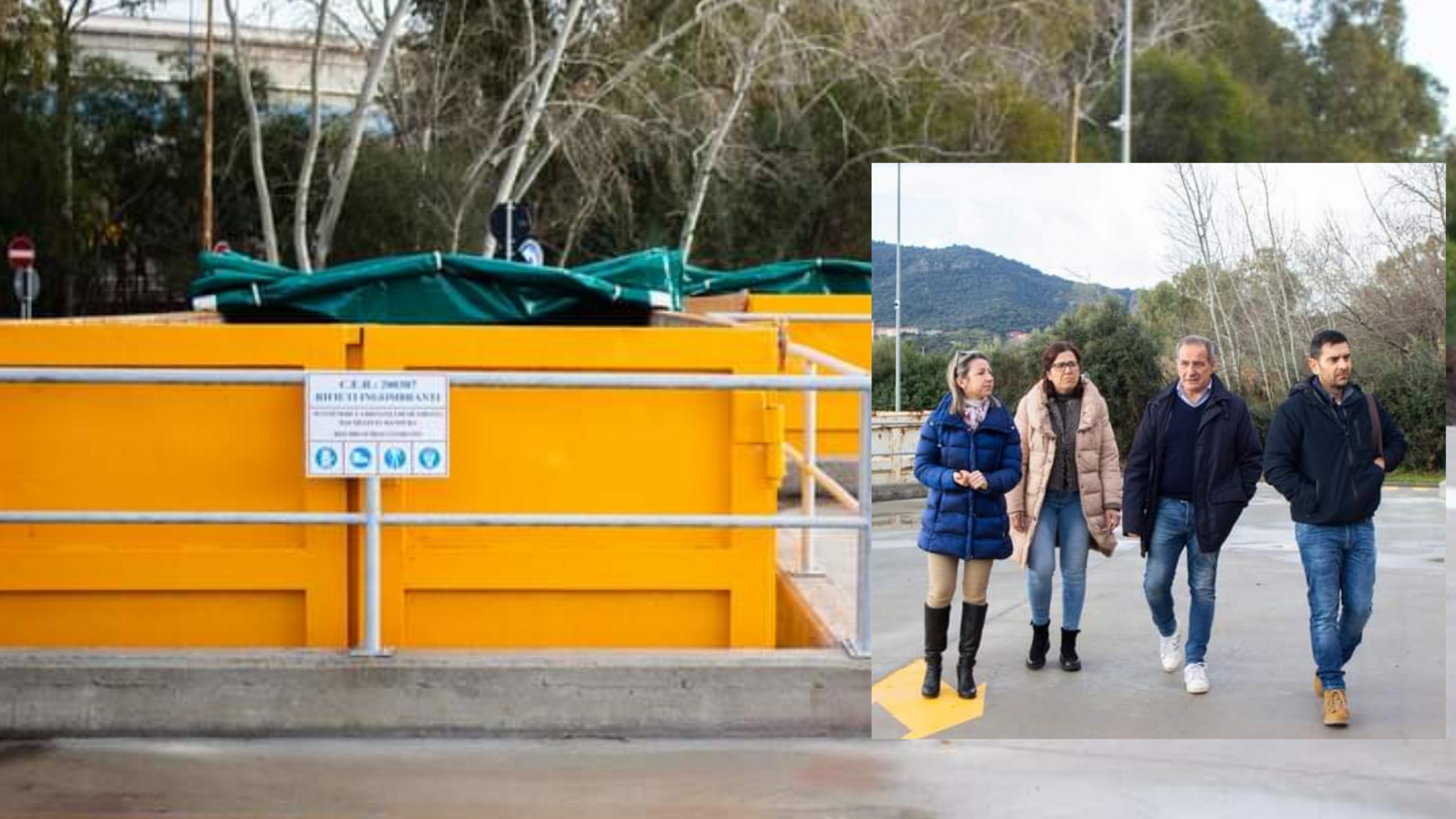 Sarroch, cancelli spalancati nel nuovo centro di raccolta dei rifiuti