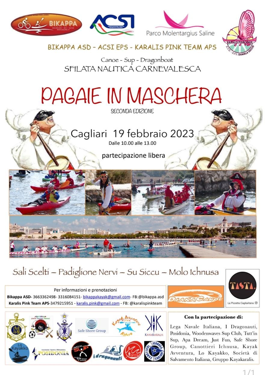 Pagaie in maschera, al via la seconda edizione del Carnevale in acqua