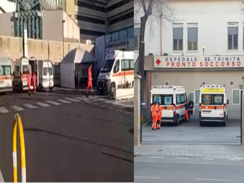 Cagliari, ospedali nel caos: decine di ambulanze ferme e pazienti senza visite anche a Monserrato