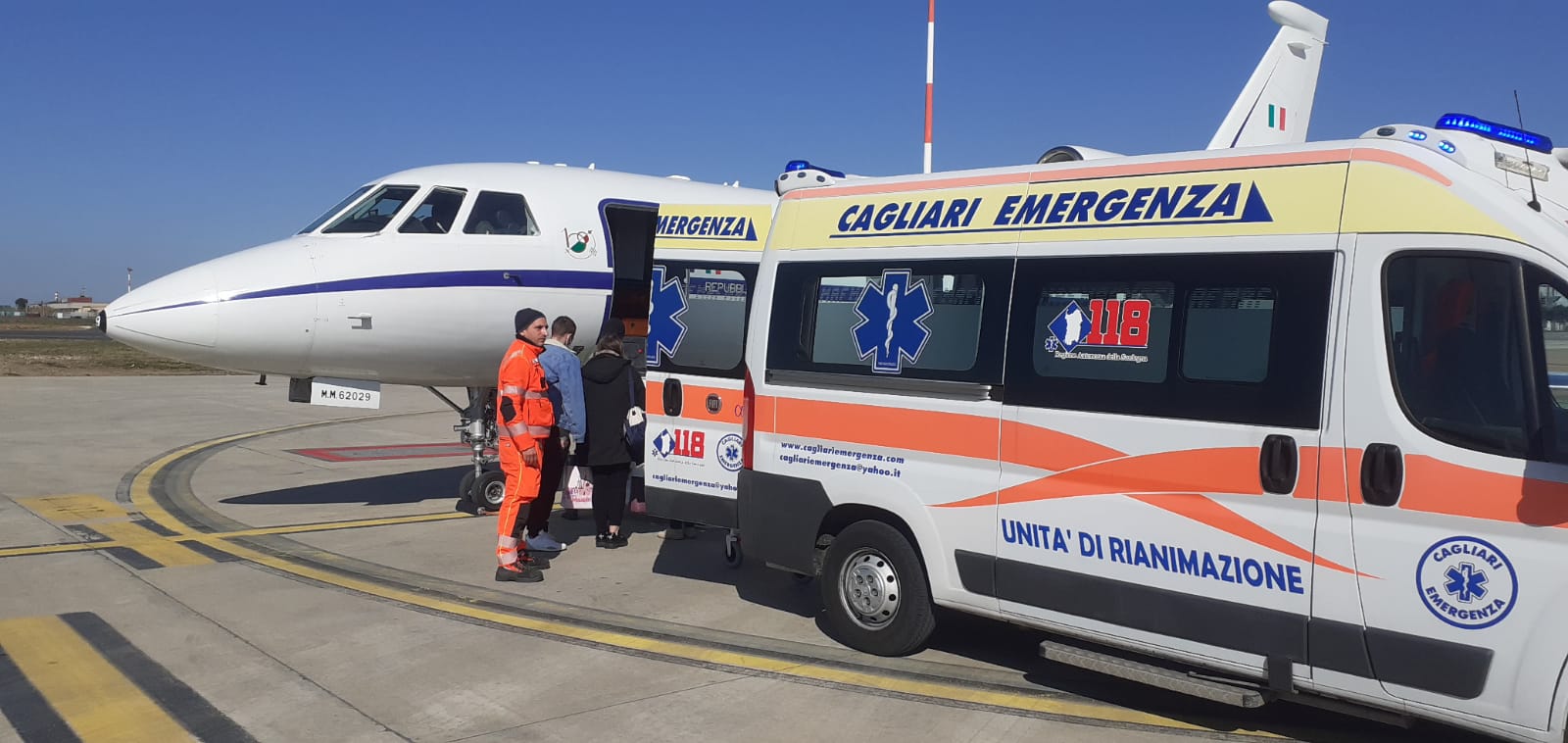 Neonato in pericolo a Monserrato, volo d’urgenza dell’Aeronautica da Elmas a Roma