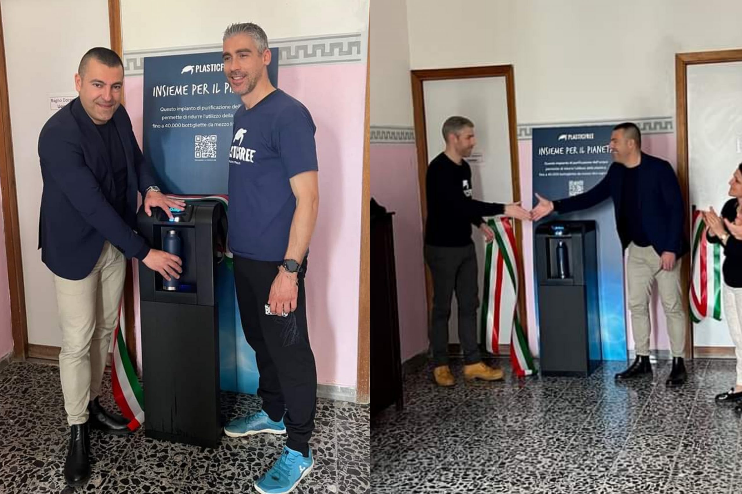 Stop alla plastica a scuola a Sanluri, si potrà bere da una colonnina dell’acqua