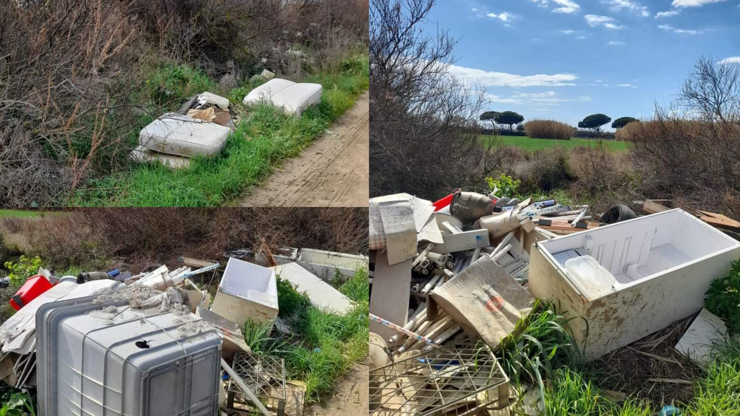 Una discarica a cielo aperto nella SS 125 Corongiu: cumuli di immondizia di ogni genere segnalati dai cittadini