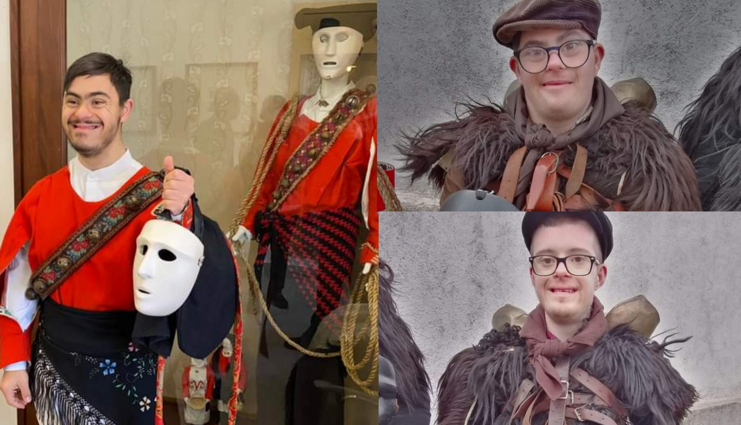 Mamoiada: Gabriele, Gioele e Giacomo Mamuthones speciali per un giorno