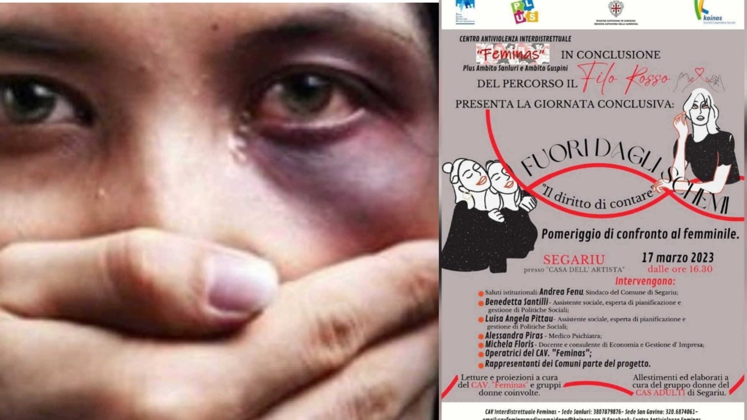 Uniti contro la violenza sulle donne: un Filo rosso da Sanluri a Guspini