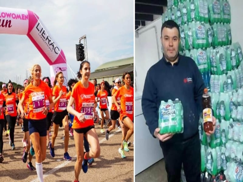 Cagliari, la corsa rosa e il cuore d’oro: bibite e frutta della SoloWomanRun donati alla Caritas