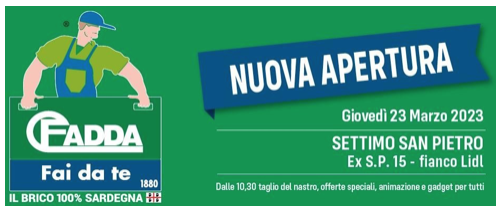 CFadda Fai da te: da oggi anche a Settimo San Pietro