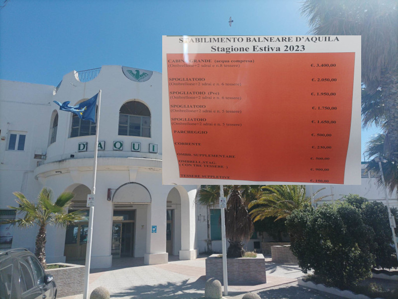 Cagliari, al D’Aquila 3400 euro per una cabina: “E 230 in più per avere la luce”