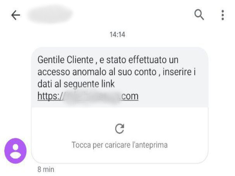 Cagliari, abbocca a un sms e le rubano 3mila euro dal conto: “Verrà rimborsata dalla banca”
