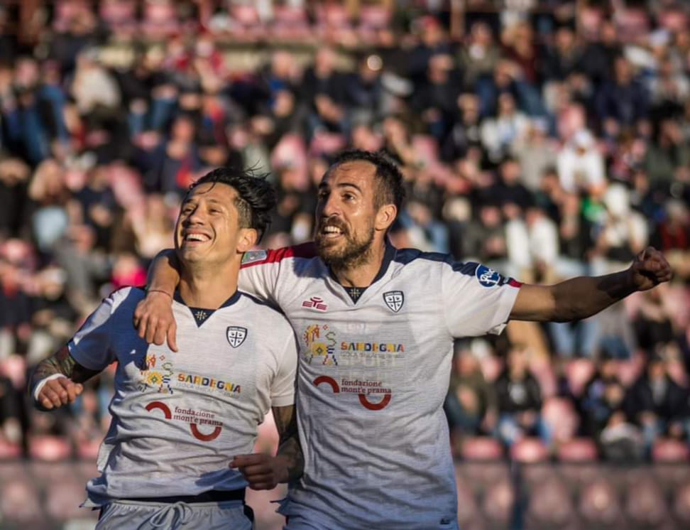 Reggina-Cagliari 0-4, storico poker dei rossoblù in Calabria: Lapadula e Mancosu fanno volare Ranieri