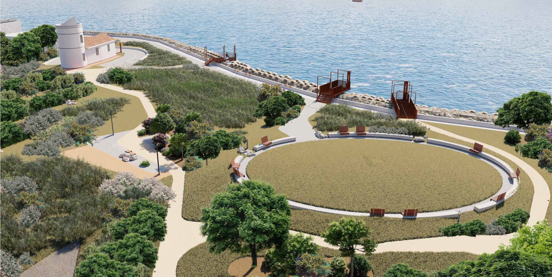 Cagliari, picnic in riva al mare e mega belvedere: nasce il parco urbano a Sa Scafa