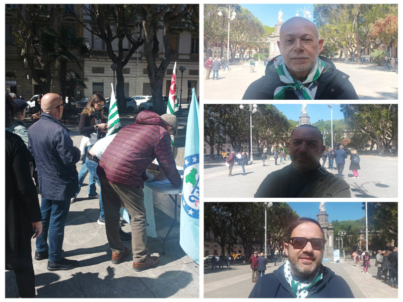 Cagliari, i poliziotti in piazza del Carmine: “Vogliamo più agenti e pene severe”