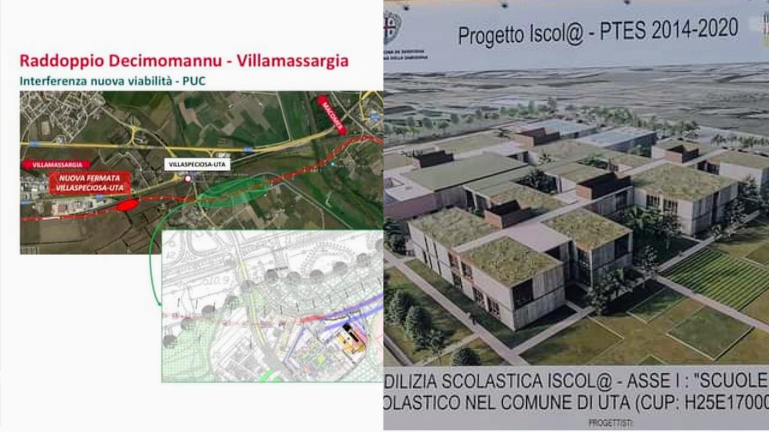 Villamassargia – Uta, la nuova linea ferroviaria passerà sopra la scuola in un unico viadotto