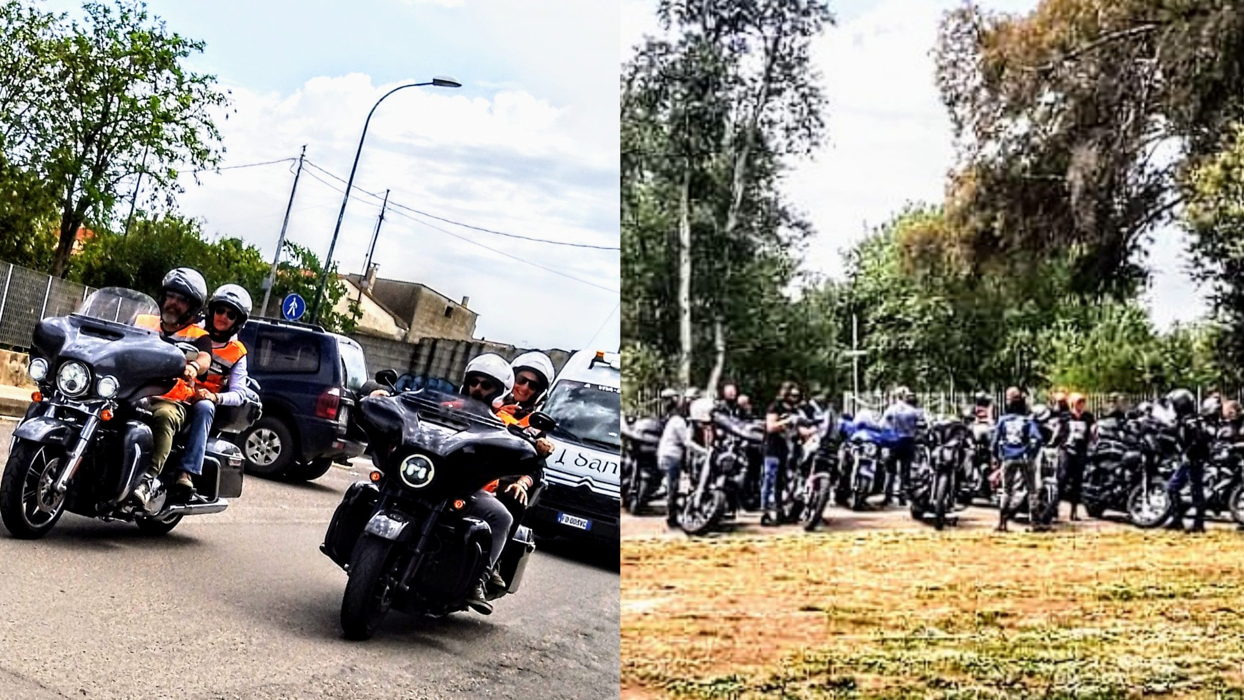 Serramanna, oltre 70 Harley hanno fatto tappa nella suggestiva location di Santa Maria