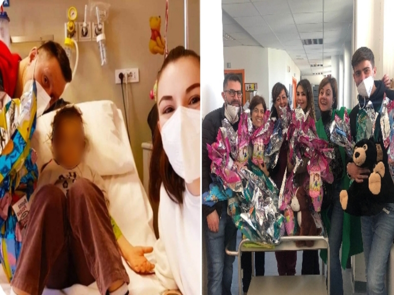 Tantissime uova e pupazzetti per i piccoli del Microcitemico di Cagliari: “Pasqua più dolce per i nostri eroi”