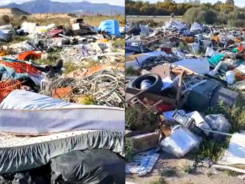 Amianto, lavatrici e divani ammassati nelle campagne di Quartu: “Una bomba ecologica a Is Ammostus”