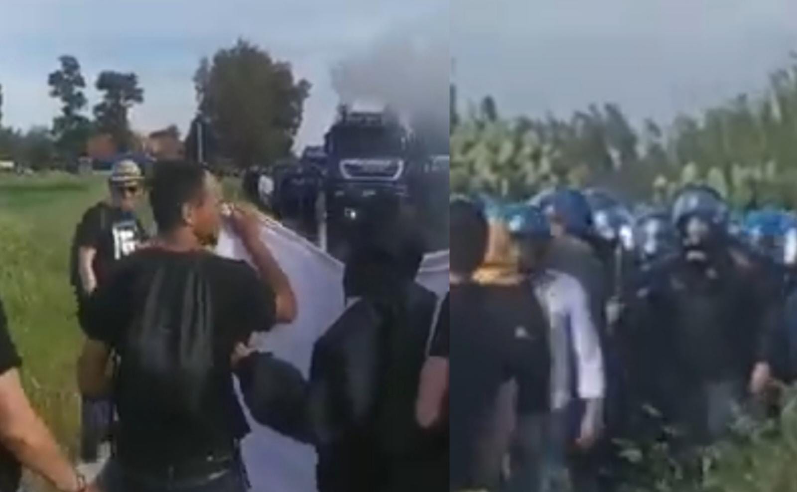 Alta tensione a Decimomannu, idranti e lacrimogeni contro gli antimilitaristi nella Sardegna in assetto da guerra