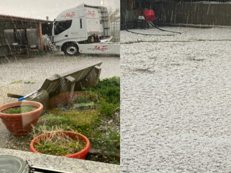 Forte maltempo nel sud Sardegna, non solo pioggia: “A Barrali chicchi di grandine grossi come uova”