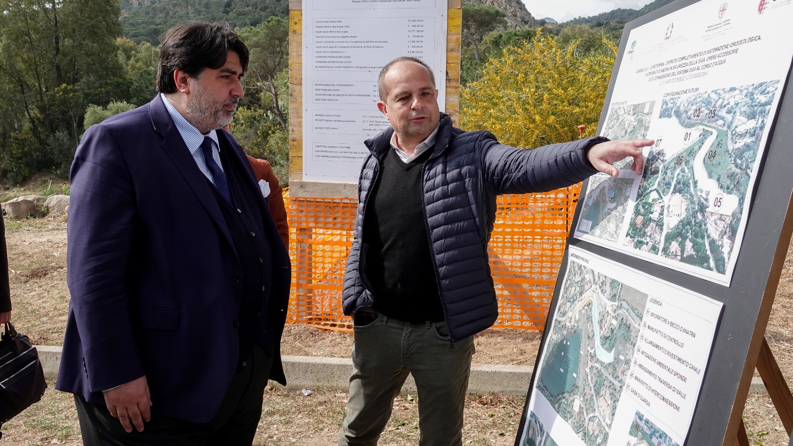 Poggio dei Pini, parte finalmente la messa in sicurezza della diga. Solinas: intervento fondamentale