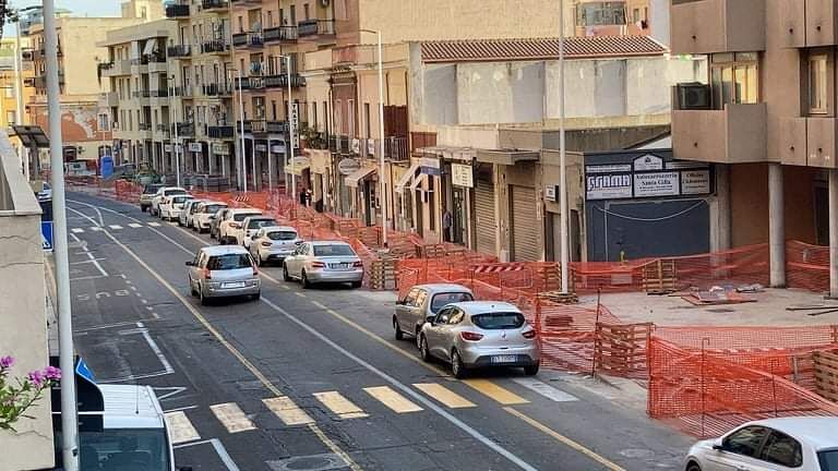 Cagliari, cantiere eterno in viale Sant’Avendrace: lavori verso la ripresa