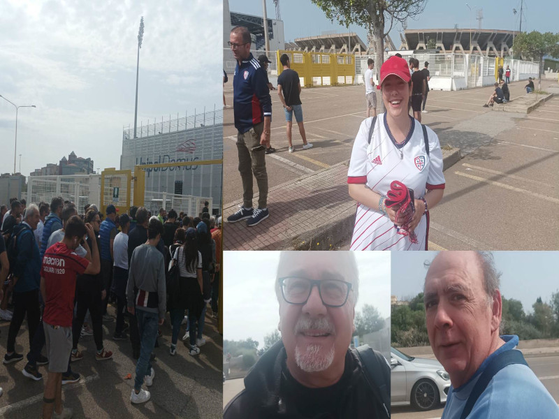 Cagliari, in 500 allo stadio danno la carica ai rossoblù di Ranieri: “Regalateci un magico ritorno in A”
