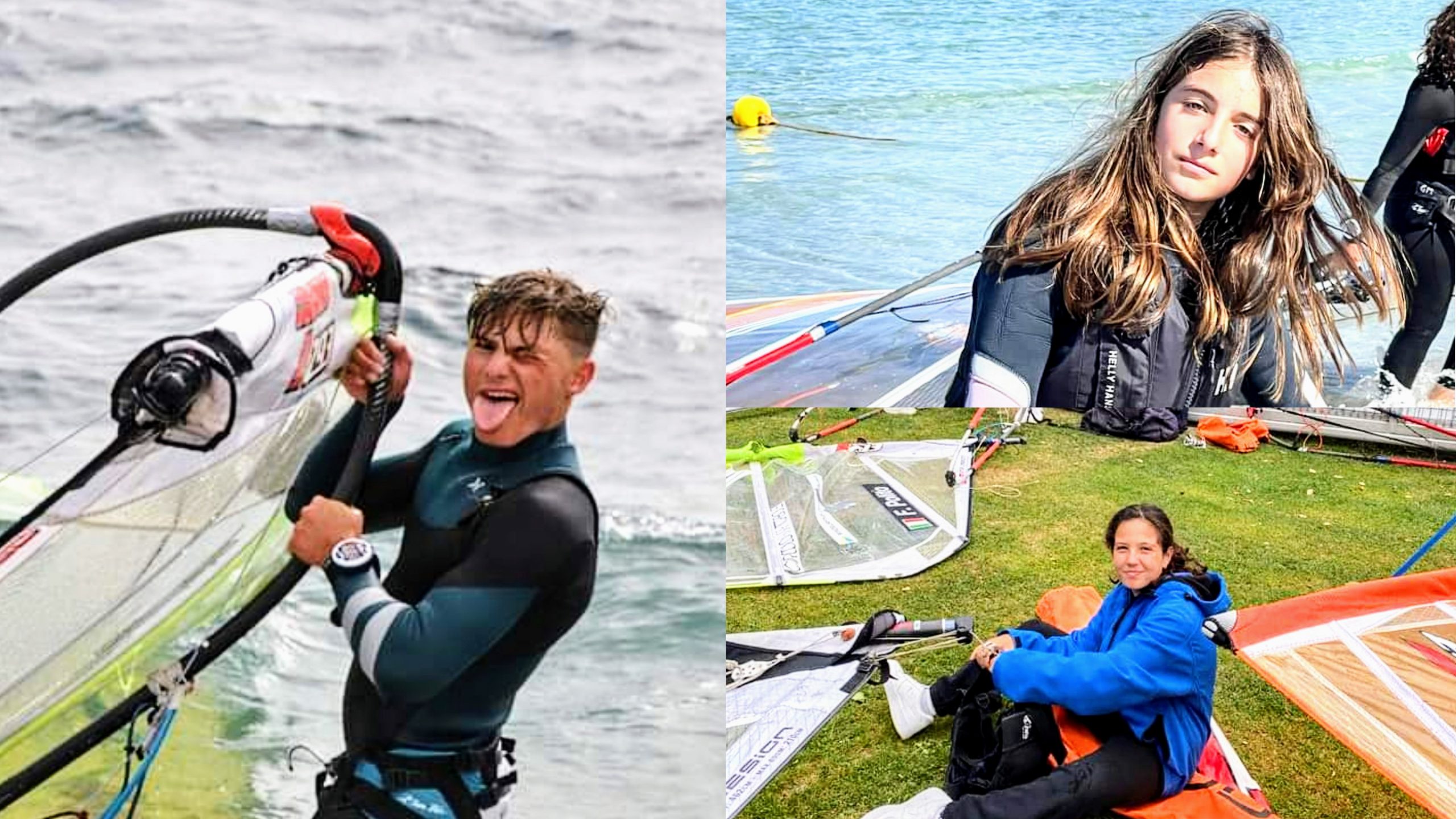 Villaspeciosa festeggia i tre piccoli campioni del windsurf