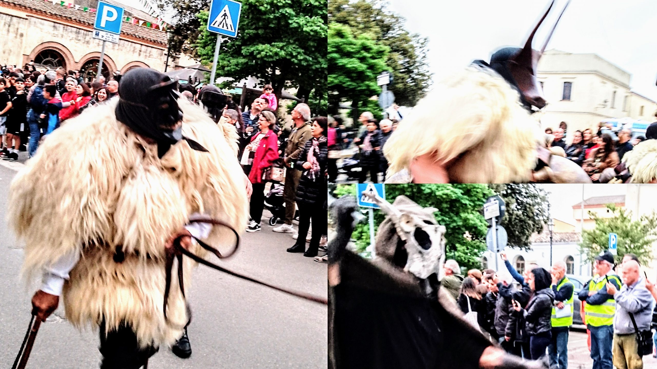 Le maschere tradizionali sarde incantano il pubblico a Serramanna