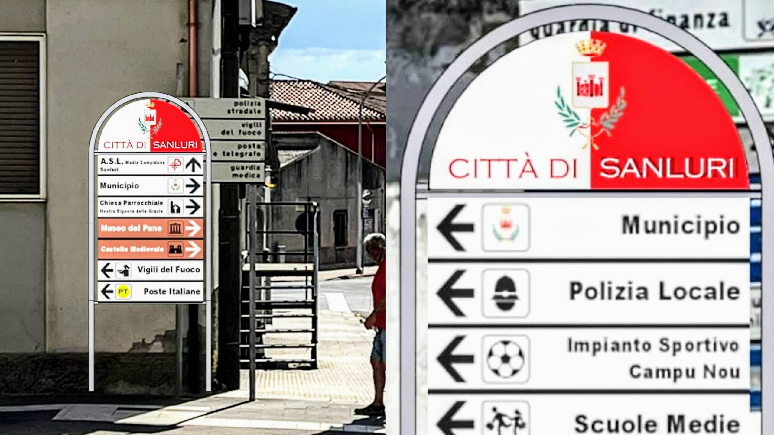 Sanluri, nuovi cartelli turistici in città