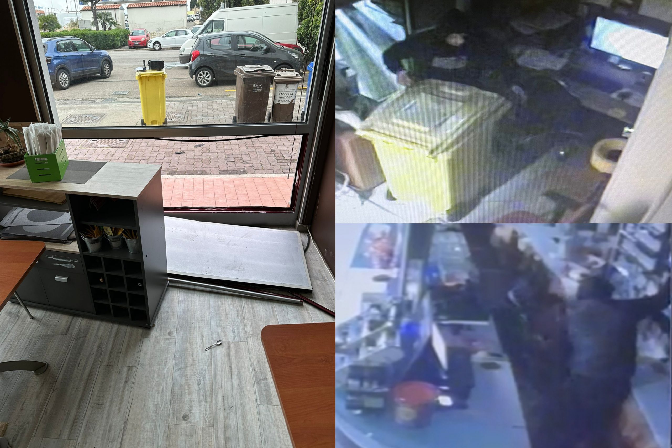 Cagliari, svaligiato il bar del distributore Eni di viale Monastir: “Rubati soldi e gratta e vinci” (VIDEO)