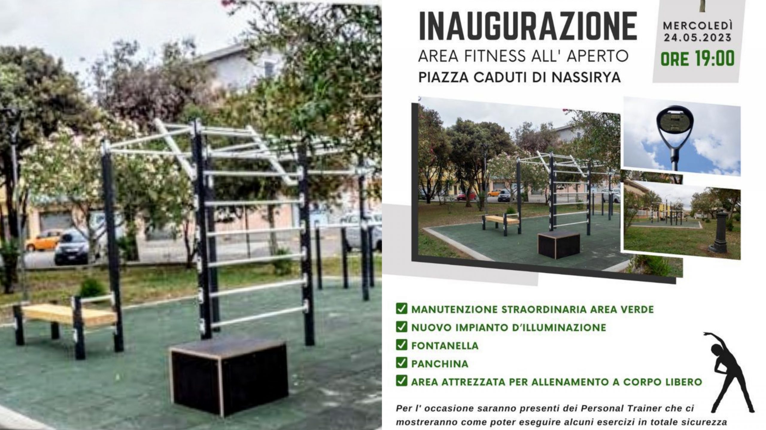 Sestu, pronta l’area fitness per accogliere cittadini e appassionati dello sport