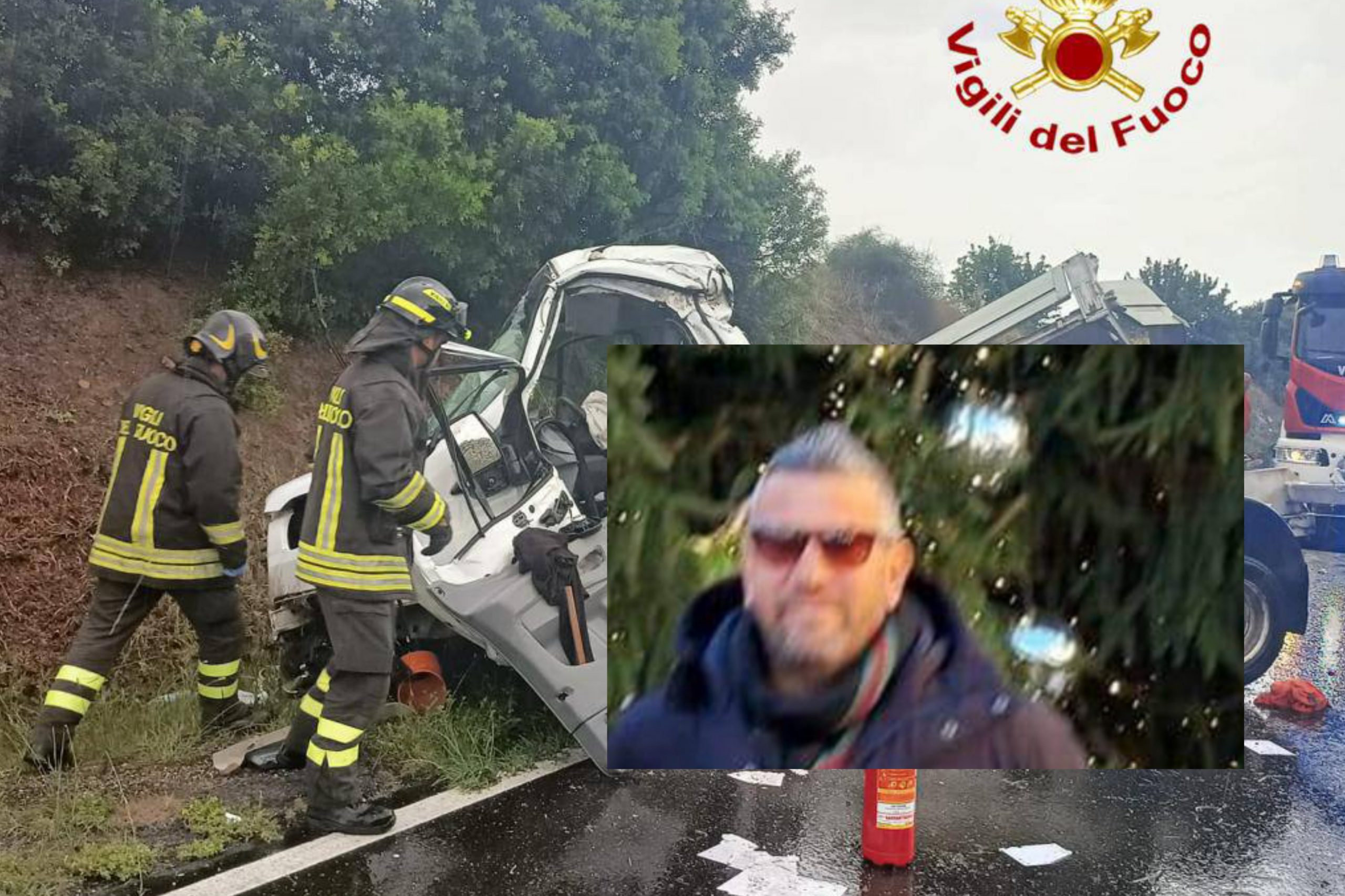 Muore a 49 anni nel furgone fuori strada sulla 131 Dcn, addio a Federico Denis Crobu