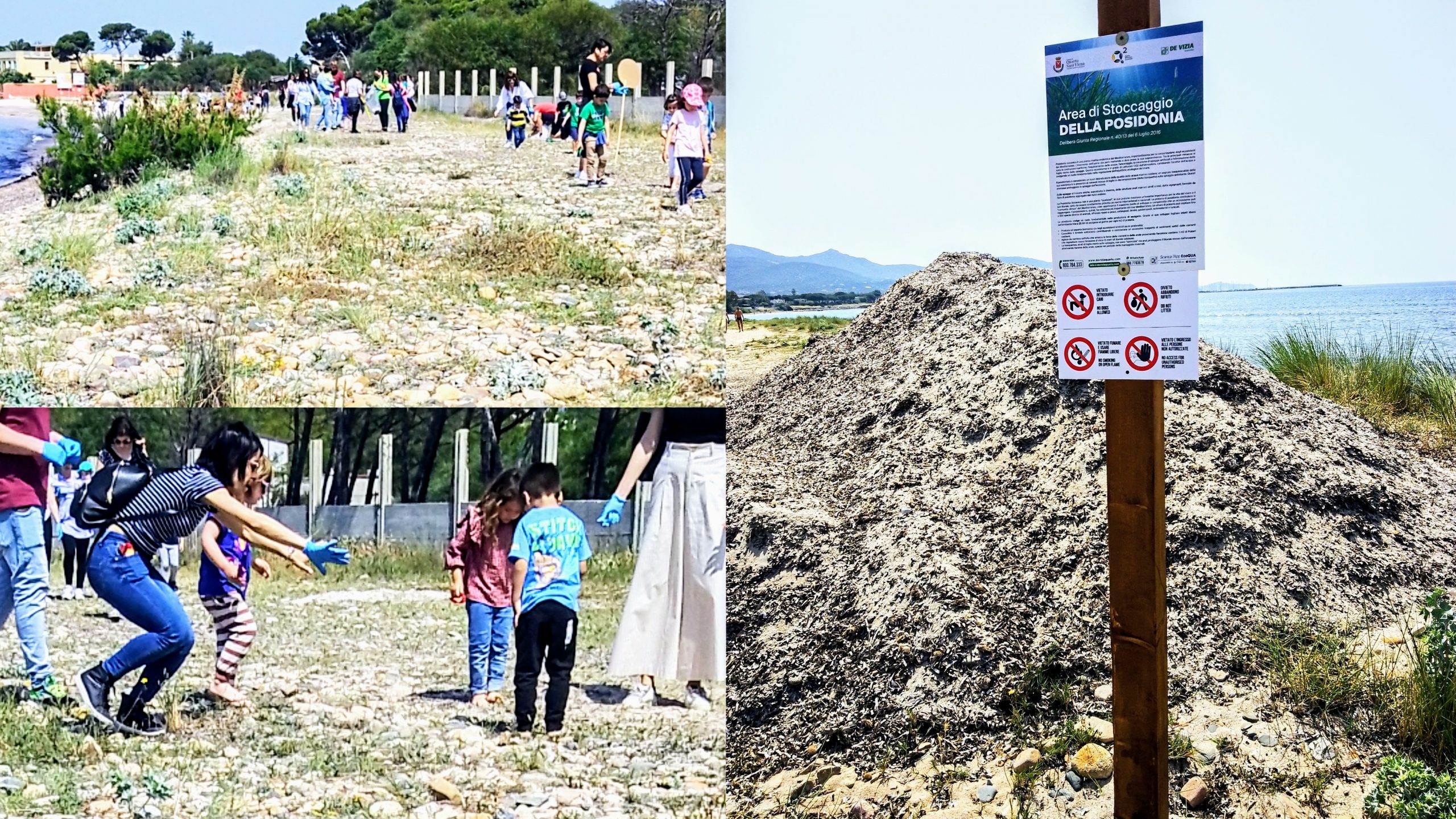 Flumini, piccoli ambientalisti in azione: via la plastica e la sporcizia dalle spiagge