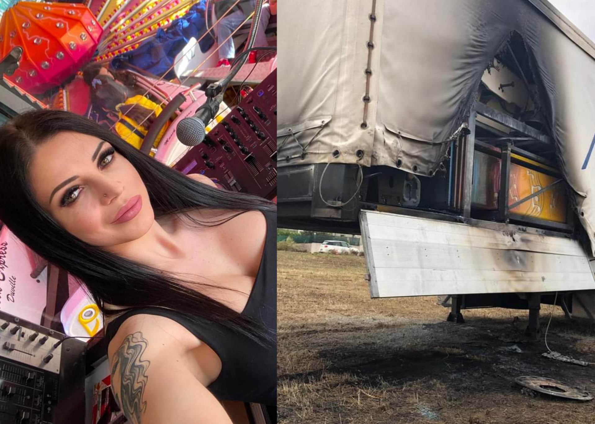 Cagliari, la denuncia e la rabbia di Rossella Duville: “La mia giostra data alle fiamme”