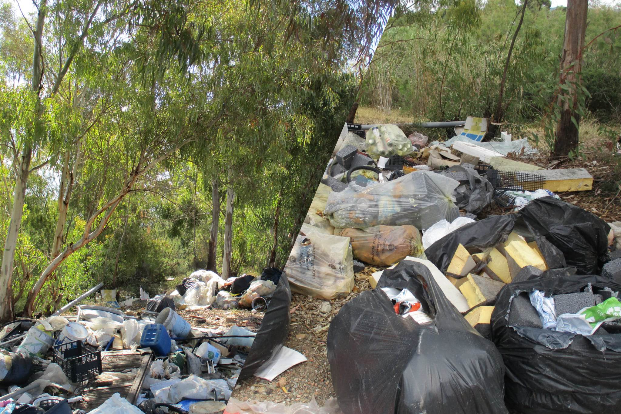 Quartu, vagoni di rifiuti incendiati nelle campagne: denunciati imprenditore edile e un suo complice